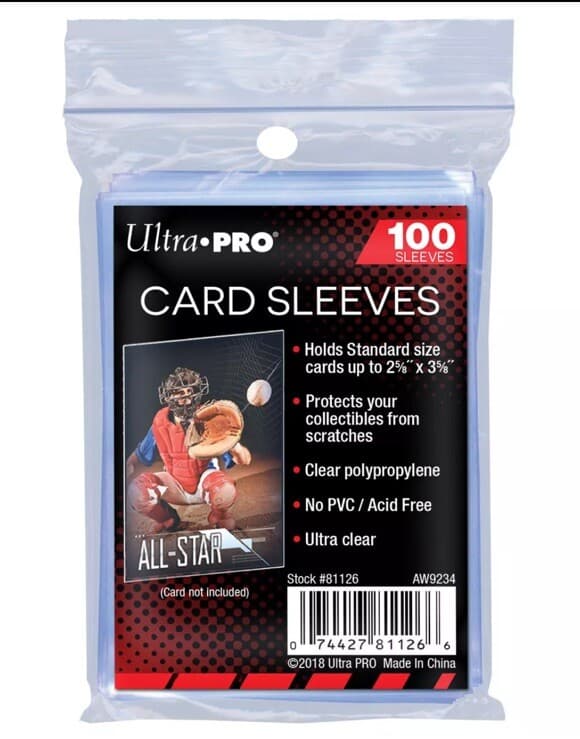 Pack of standard card sleeves
